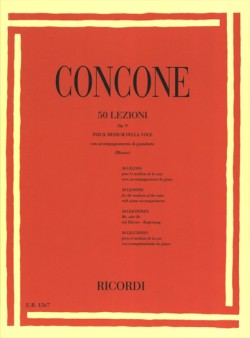 CONCONE JOSEPH - 50 LESSONS FOR MEDIUM VOICE OP. 9