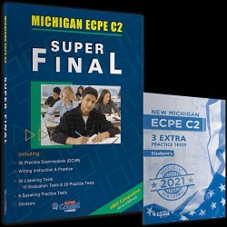 MICHIGAN ECPE C2 SUPER FINAL+COMPANION+100 EXTRA GRAM.+3 EXTRA PR.TESTS