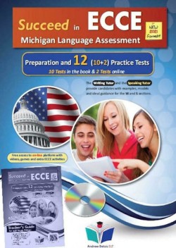SUCCEED IN MICHIGAN ECCE 12 PRACTICE TESTS 2021 FORMAT SELF STUDY PACK