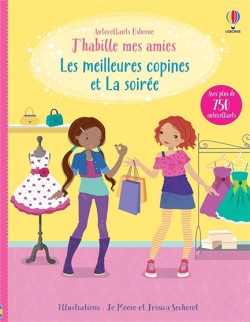 JHABILLE MES AMIES -LES MEILLEURES COPINES ET LA SOIREE -- AUTOCOLLANTS