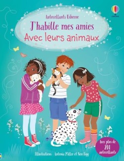 JHABILLE MES AMIES AVEC LEURS ANIMAUX - AUTOCOLLANTS
