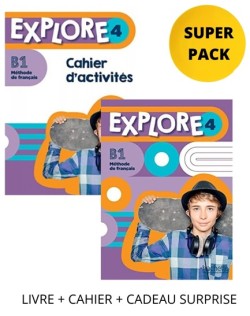 EXPLORE 4 SUPER PACK (LIVRE + CAHIER + CADEAU SURPRISE)