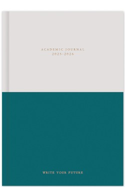 ΗΜΕΡ.WRITE YOUR FUTURE 25-26 ΑΚΑΔΗΜΑΙΚΟ JOURNAL TEAL 14*21 ΗΜΕΡΗΣΙΟ ΜΕ ΛΑΣΤΙΧΟ