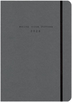 ΗΜΕΡ.WRITE YOUR FUTURE 26 ECO CHARCOAL 13*21 ΕΒΔΟΜΑΔΙΑΙΟ ΜΕ ΛΑΣΤΙΧΟ