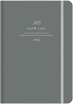 ΗΜΕΡ.WRITE YOUR FUTURE 26 SLOW LIFE-CHARCOAL 17*25 ΕΒΔΟΜΑΔΙΑΙΟ ΜΕ ΛΑΣΤΙΧΟ