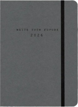 ΗΜΕΡ.WRITE YOUR FUTURE 26 ECO CHARCOAL 12*17 ΗΜΕΡΗΣΙΟ ΜΕ ΛΑΣΤΙΧΟ