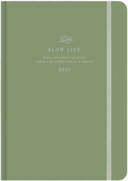 ΗΜΕΡ.WRITE YOUR FUTURE 26 SLOW LIFE-LIGHT GREEN 14*21 ΗΜΕΡΗΣΙΟ ΜΕ ΛΑΣΤΙΧΟ