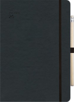 ΗΜΕΡ.WRITE YOUR FUTURE 26 HANDY BLACK 14*21 ΗΜΕΡΗΣΙΟ SOFT ΜΕ ΛΑΣΤΙΧΟ ΚΑΙ ΜΟΛΥΒΙ