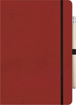 ΗΜΕΡ.WRITE YOUR FUTURE 26 HANDY RED 14*21 ΗΜΕΡΗΣΙΟ SOFT ΜΕ ΛΑΣΤΙΧΟ ΚΑΙ ΜΟΛΥΒΙ