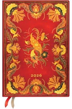 2026 Fiammetta Midi 12-month Horizontal Hardcover Flexi Dayplanner 2026 (Elastic Band Closure)