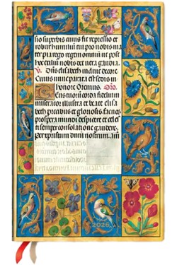 2026 Spinola Hours (Ancient Illumination) Maxi 12-month Vertical Hardcover Flexi Dayplanner 2026 (Elastic Band Closure)