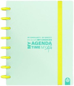 ΗΜΕΡ.CARCHIVO INGENIOX Α5 160 ΣΕΛ.ΕΒΔΟΜΑΔΙΑΙΟ PASTEL MINT ΜΕ ΛΑΣΤΙΧΟ