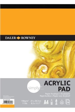 ΜΠΛΟΚ ΑΚΡΥΛΙΚΩΝ DALER ROWNEY Α4 190γρ.16φ.SIMPLY PAD