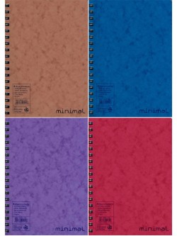 ΤΕΤΡΑΔΙΟ ΣΠΙΡΑΛ 17*25 5ΘΕΜ.200Φ.MINIMAL