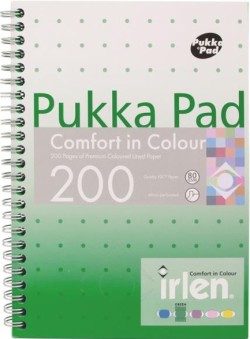 ΤΕΤΡΑΔΙΟ ΣΠΙΡΑΛ 15*21 100Φ.PUKKA IRLEN GREEN