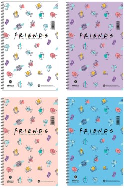ΤΕΤΡΑΔΙΟ ΣΠΙΡΑΛ 20*30 2ΘΕΜ.60Φ.FRIENDS