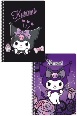 ΤΕΤΡΑΔΙΟ FANCY ΣΠΙΡΑΛ 17*25 2ΘΕΜ.SANRIO KUROMI 25202