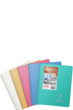 ΤΕΤΡΑΔΙΟ FANCY Α4 ΡΙΓΕ 80Φ.ΣΠΙΡΑΛ CLAIRE FONTAINE KOVERBOOK SILVER