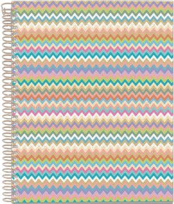 ΤΕΤΡΑΔΙΟ FANCY ΣΠΙΡΑΛ 15*21cm.ΡΙΓΕ 100Φ.MIQUELRIUS MALLORCA ZIGZAG Α5 MR4186