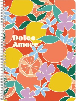 ΤΕΤΡΑΔΙΟ FANCY Α4 ΡΙΓΕ 74Φ.ΣΠΙΡΑΛ CLAIRE FONTAINE DOLCE AMORE