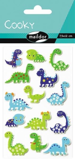 STICKERS COOKY 7,5*12CM ΔΕΙΝΟΣΑΥΡΟΙ