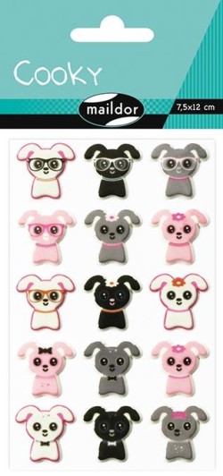 STICKERS COOKY 7,5*12CM.ΣΚΥΛΑΚΙΑ