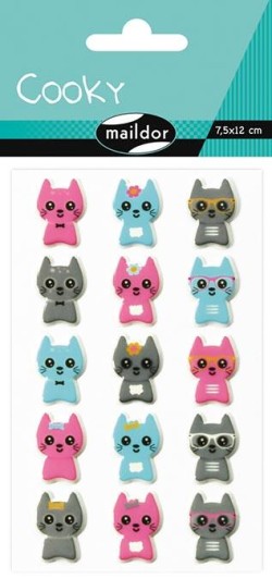 STICKERS COOKY 7,5*12CM. ΓΑΤΑΚΙΑ