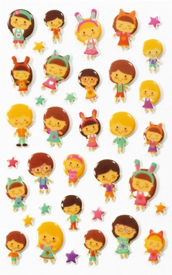 STICKERS COOKY 7,5*12CM.KAWAI POUPEE