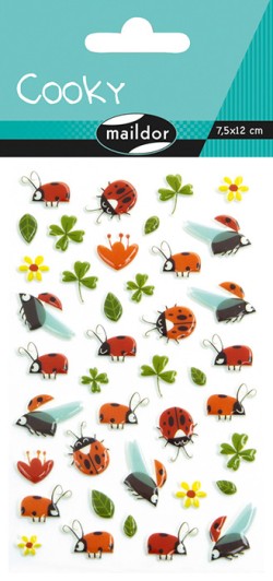 STICKERS COOKY 7,5*12CM.ΤΡΙΦΥΛΛΙΑ ΚΑΙ ΠΑΣΧΑΛΙΤΣΕΣ