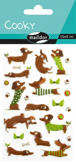 STICKERS COOKY 7,5*12CM ΣΚΥΛΑΚΙΑ ΤΕΚΕΛ