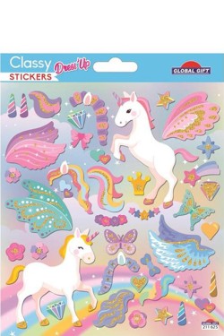 STICKERS CLASSY 15*17cm.211625 ΜΟΝΟΚΕΡΟΙ