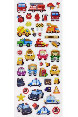 STICKERS FUN 11*31cm.1005 CARS & TRANSPORT
