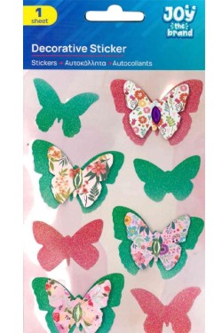 STICKERS JOY 10*15cm.ΠΕΤΑΛΟΥΔΕΣ 8002243