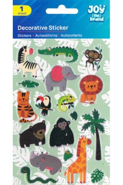 STICKERS JOY 10*15cm.ΖΩΑ ΤΗΣ ΖΟΥΓΚΛΑΣ 8002415