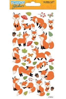 STICKERS TWEENY 9*17CM.270052 ΑΛΕΠΟΥΔΕΣ