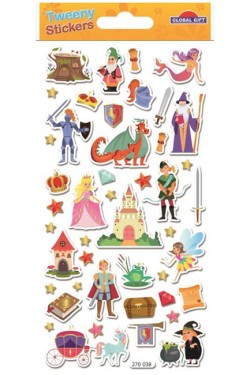 STICKERS TWEENY 9*17cm.270038 ΗΡΩΕΣ ΠΑΡΑΜΥΘΙΩΝ