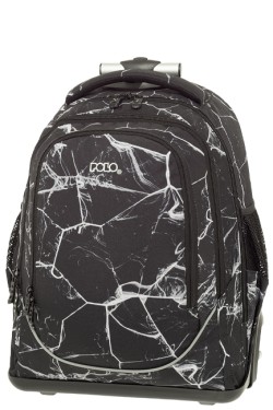 ΤΣΑΝΤΑ TROLLEY POLO UPLOW 901253-8263 PRINT ΜΑΥΡΟ ΠΟΛΥΘΕΣΙΑΚΗ