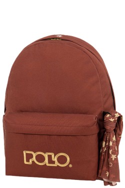ΤΣΑΝΤΑ ΠΛΑΤΗΣ POLO BAG WITH SCARF 901135-3576 PICANTE-GOLD ΜΟΝΟΘΕΣΙΑΚΗ
