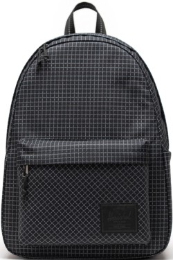 ΤΣΑΝΤΑ ΠΛΑΤΗΣ ΜΕ ΘΗΚΗ LAPTOP HERSCHEL CLASSIC XL GRID BLACK ΜΟΝΟΘΕΣΙΑΚΗ