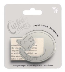 ΣΕΛΙΔΟΔΕΙΚΤΗΣ ΜΕΤΑΛΛΙΚΟΣ CURLED UP CORNER-COSY CAT