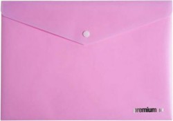 ΦΑΚΕΛΟΣ Α4 ΜΕ ΚΟΥΜΠΙ PREMIUM PASTEL PINK