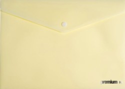 ΦΑΚΕΛΟΣ Α4 ΜΕ ΚΟΥΜΠΙ PREMIUM PASTEL YELLOW