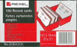 ΚΑΡΤΕΛΕΣ ΑΠΟΔΕΛΤΙΩΣΗΣ REXEL (5*3) 08460 127*76cm.ΣΕΤ 100ΤΕΜ