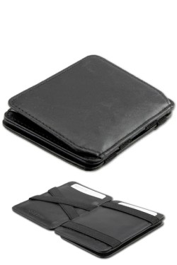 ΠΟΡΤΟΦΟΛΙ LEATHER URBAN BLACK GARZINI MAGIC COIN