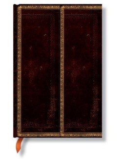 Black Moroccan (Old Leather Collection) Mini Lined Journal