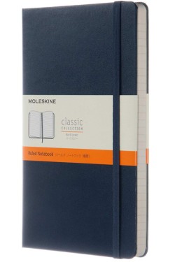 ΣΗΜΕΙΩΜΑΤΑΡΙΟ 13*21 LARGE MOLESKINE ΡΙΓΕ HARD SAPPHIRE BLUE