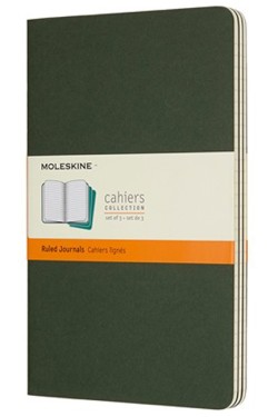 ΣΗΜΕΙΩΜΑΤΑΡΙΟ 13*21 LARGE MOLESKINE ΑΡΙΓΩΤΟ CAHIER ΣΕΤ 3ΤΕΜ.MYRTLE GREEN