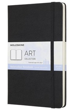 ΣΗΜΕΙΩΜΑΤΑΡΙΟ 13*21 LARGE MOLESKINE WATERCOLOUR BLACK