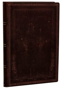 Black Moroccan Bold Mini Lined Softcover Flexi Journal (176 pages)