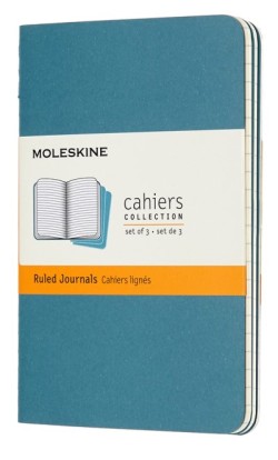 ΣΗΜΕΙΩΜΑΤΑΡΙΟ 13*21 LARGE MOLESKINE ΡΙΓΕ CAHIER ΣΕΤ 3ΤΕΜ.BRISK BLUE